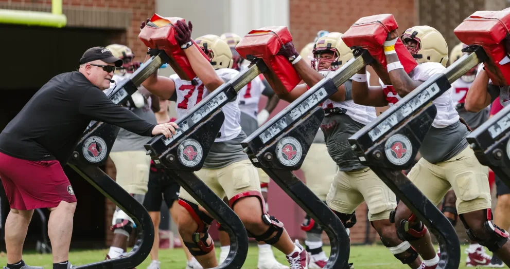 Florida State Seminoles football team preview 2025 offensive line fall practice