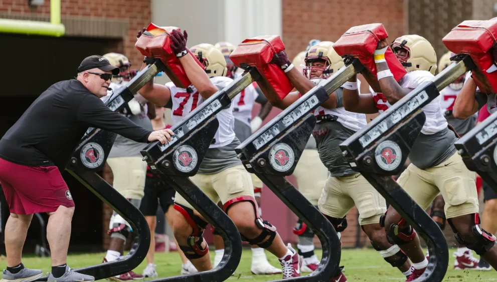 Florida State Seminoles football team preview 2025 offensive line fall practice
