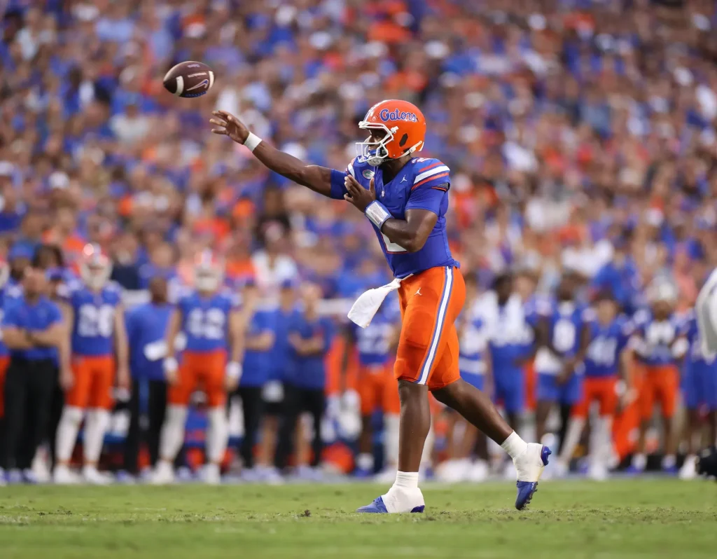 Florid Gators DJ Lagway interceptions