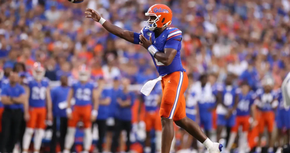 Florid Gators DJ Lagway interceptions