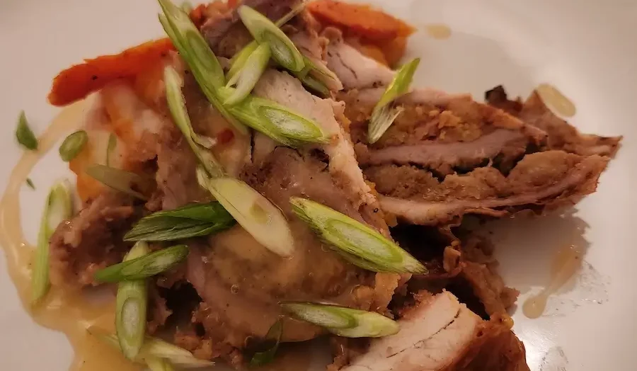 Turducken served at Table 410 pop-up dinner, Orlando Florida