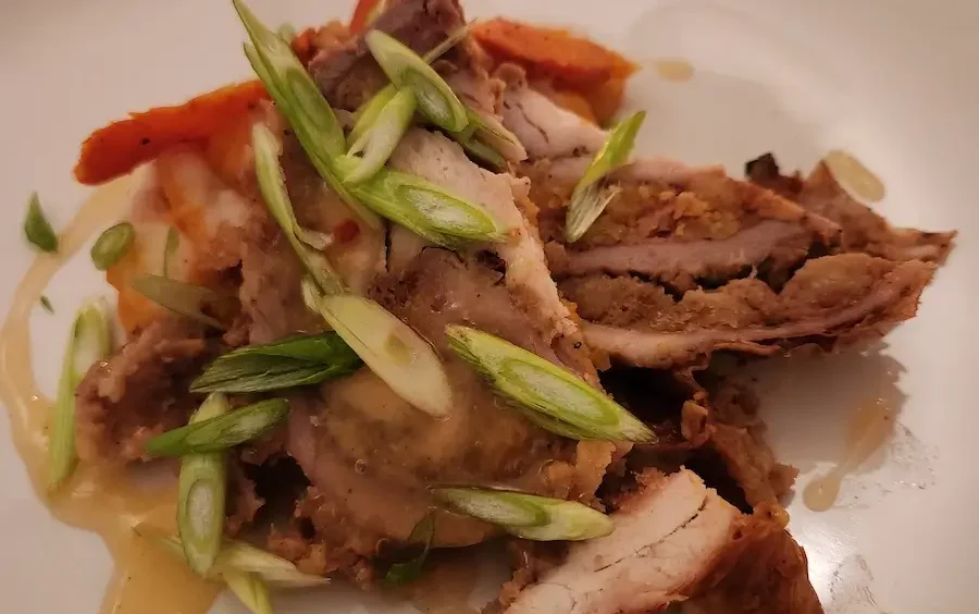 Turducken served at Table 410 pop-up dinner, Orlando Florida