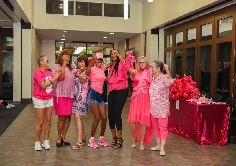 Pinkatude Breast Cancer Awareness Event runway in Winter Park