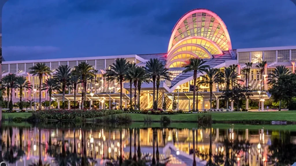 Orange County Convention Center at night