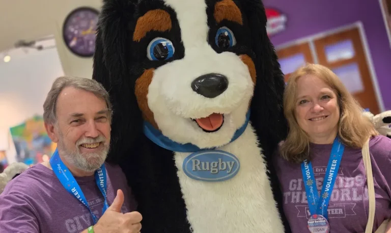 Simon and Susan with Rugby.