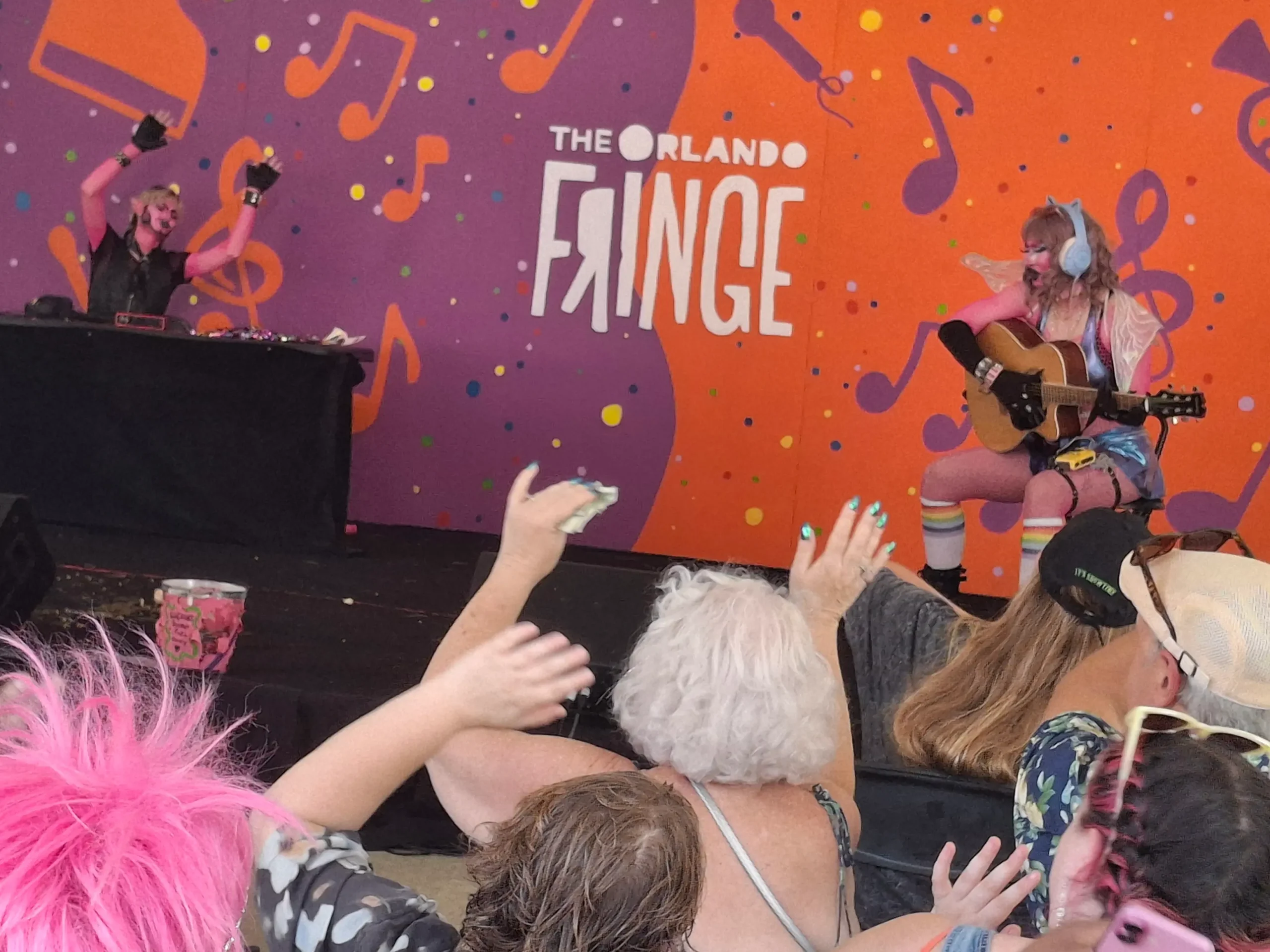 Goblin Market performers on Orlando International Fringe Theater Festival Outdoor Stage