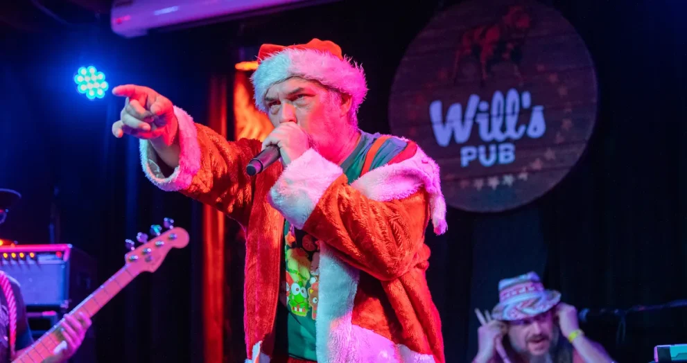 Bad Santa & The Angry Elves performing live at Will's Pub in Orlando, Fl