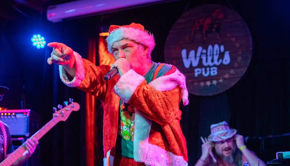 Bad Santa & The Angry Elves performing live at Will's Pub in Orlando, Fl