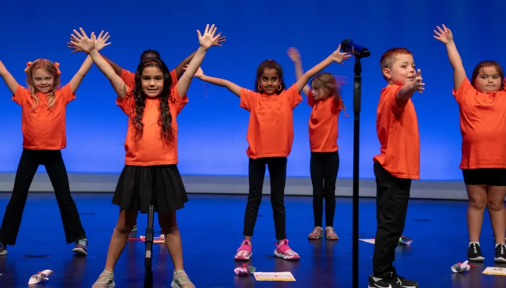 Young performers participating in Dr. Phillips Center arts education programming in Orlando