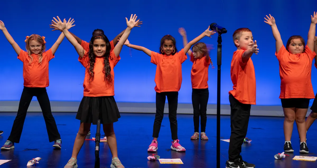 Young performers participating in Dr. Phillips Center arts education programming in Orlando