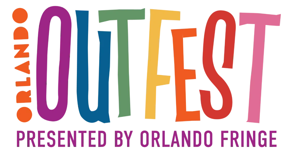 Orlando Out Fest presented by Orlando Fringe logo with colorful block lettering.